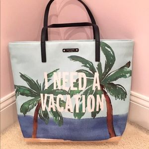 NWT Kate Spade I Need A Vacation Tote